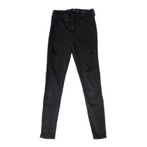 Hollister Black High-Rise Ripped Skinny Jean Legging
